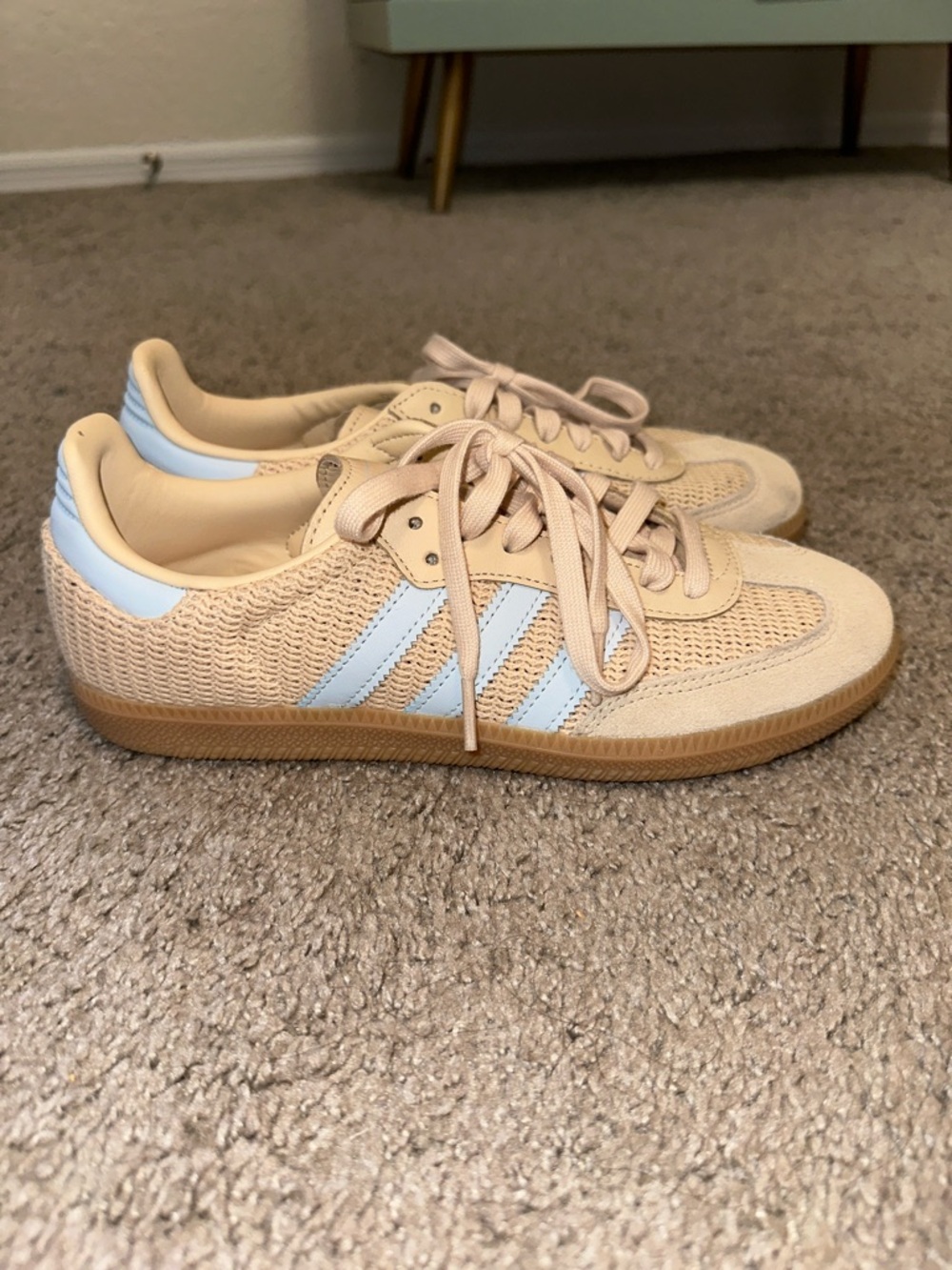 Adidas sambas in Sandra strata sky tint